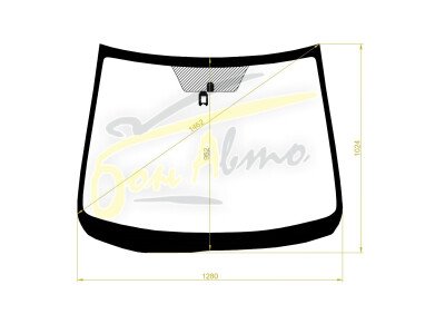 Стекло лобовое MAZDA DEMIO 2007-2014 (DE-RHD-2011-3d/5d) место под датчик дождя 
Бренд: BENSON с синей полосой