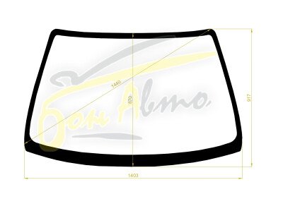 Стекло лобовое HONDA INTEGRA 1993-2000 (DC1-2d) 
Бренд: BSG с зеленой полосой