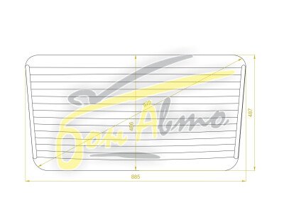 Стекло заднее с обогревом MERCEDES GELENDWAGEN 1980-2018 (W463) 
Бренд: BSG Тонированное