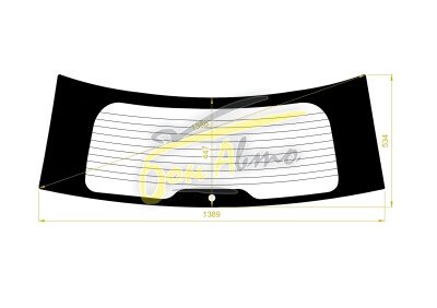 Стекло заднее с обогревом FORD EXPLORER 2011- (U502) 1 отверстие 
Бренд: BSG