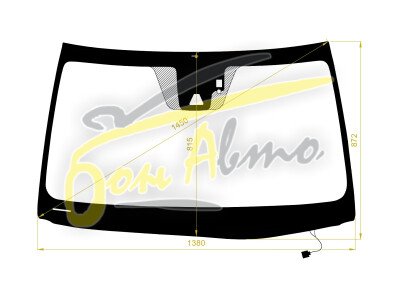 Стекло лобовое LEXUS IS 2013- (GSE30-LHD-2017) обогрев щеток, место под 1 камеру, место под датчик дождя, молдинг, 
Бренд: BENSON