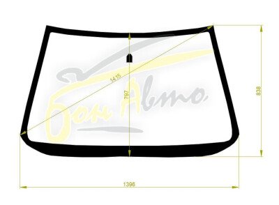 Стекло лобовое ISUZU VEHICROSS 1997-2001 (UGS) 
Бренд: BSG с зеленой полосой