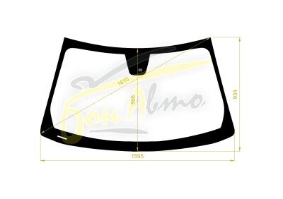 Стекло лобовое CHRYSLER 300C 2011- (LHD) место под датчик дождя 
Бренд: КМК с синей полосой