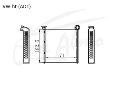 Радиатор отопителя SEAT LEON 2012-2020 (5F1) 
Бренд: TONGSHI AL26