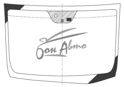 Стекло лобовое HYUNDAI AVANTE 2010-2015 (MD-LHD-2d) место под датчик дождя, место под датчик влажности, 
Бренд: FYG с синей полосой