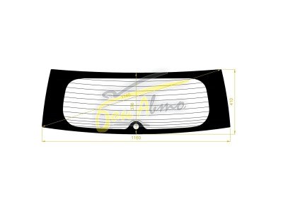 Стекло заднее с обогревом LEXUS CT 2011- (ZWA10) 1 отверстие 
Бренд: ZDG