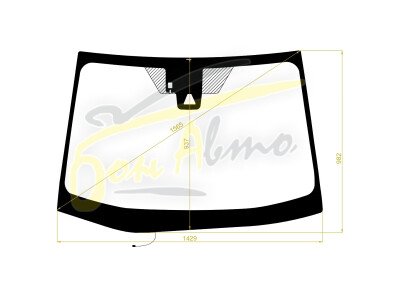 Стекло лобовое TOYOTA PRIUS 2015-2023 (ZVW50-RHD) обогрев щеток, место под 1 камеру, место под датчик дождя, молдинг, фурнитура, 
Бренд: FYG