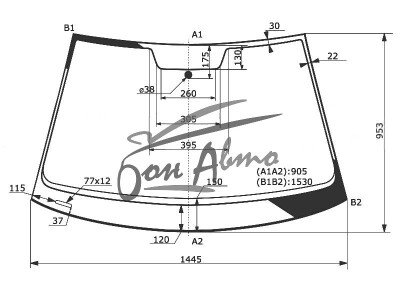 Стекло лобовое VOLKSWAGEN GOLF 2012-2019 (5G1-5d h/b) 
Бренд: КМК с синей полосой