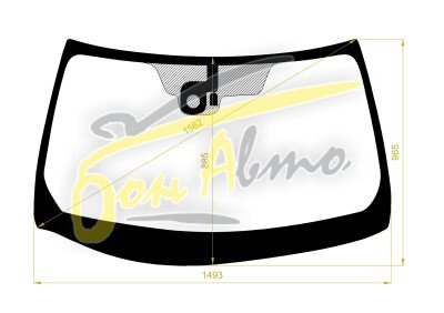 Стекло лобовое MITSUOKA GALUE 2005-2008 (Y50-RHD) место под датчик дождя 
Бренд: BENSON с синей полосой