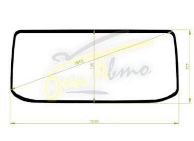 Стекло лобовое NISSAN ATLAS-ELF 2006-2023 (NQR-wide) 
Бренд: YHG с синей полосой