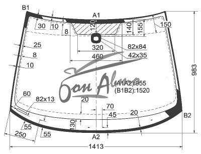 Стекло лобовое SKODA OCTAVIA 2004-2013 (1Z3-5d l/b) место под датчик дождя 
Бренд: КМК с синей полосой