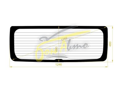 Стекло заднее с обогревом NISSAN NV100 CLIPPER 2015- (DR17V-1246*480-г/пас) 
Бренд: BENSON