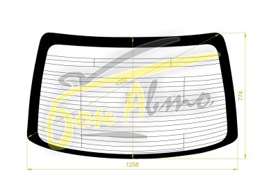 Стекло заднее с обогревом ACURA TSX 2004-2008 (CL7-4d sed) 
Бренд: FYG