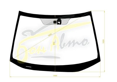 Стекло лобовое HONDA CR-V 2006-2011 (RE3-LHD) место под датчик дождя 
Бренд: КДМ с синей полосой