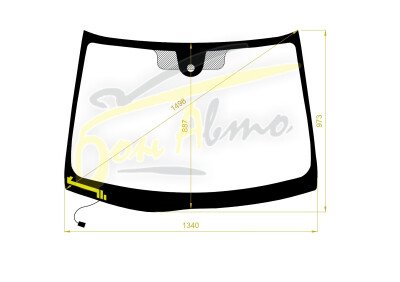 Стекло лобовое NISSAN TIIDA LATIO 2004-2012 (SC11-RHD) обогрев щеток, место под датчик дождя, 
Бренд: BENSON