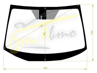 Стекло лобовое HONDA ACCORD 2013-2019 (CR6-RHD-4d sed) место под датчик дождя 
Бренд: BENSON с синей полосой