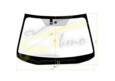 Стекло лобовое SUBARU OUTBACK 2014-2021 (BS-RHD-4/5d) обогрев щеток, место под датчик дождя, 
Бренд: BENSON