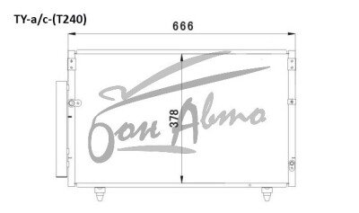 Радиатор кондиционера TOYOTA ALLION 2001-2007 (AZT240) 
Бренд: TONGSHI AL16