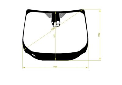 Стекло лобовое FORD ESCAPE 2012-2019 (LHD) место под 3 камеры, место под датчик дождя, 
Бренд: КМК с синей полосой