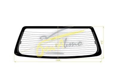 Стекло заднее с обогревом SUBARU FORESTER 1996-2002 (SF5) молдинг, 
Бренд: BENSON