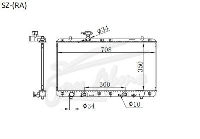 Радиатор SUZUKI AERIO 2001-2007 (RA,RC,RB) (M15-18) 
Бренд: TONGSHI PL16AT