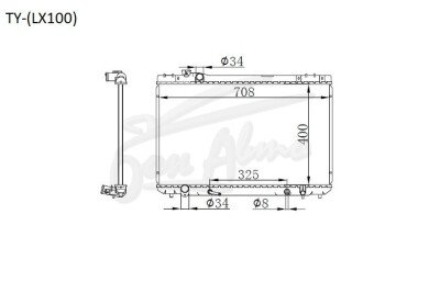 Радиатор TOYOTA MARK II 1992-1996 (LX90) (2LT) 
Бренд: TONGSHI PL26AT