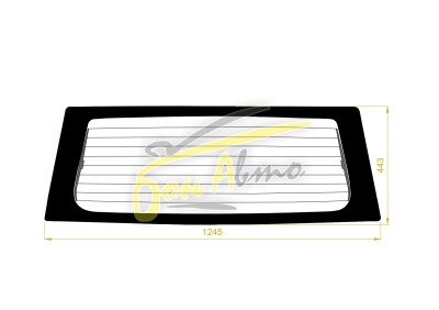 Стекло заднее с обогревом DAIHATSU PYZAR 1996-2002 (G300) 
Бренд: BSG