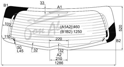 Стекло заднее с обогревом TOYOTA YARIS 2005-2010 (SCP90-3d/5d) 
Бренд: КМК