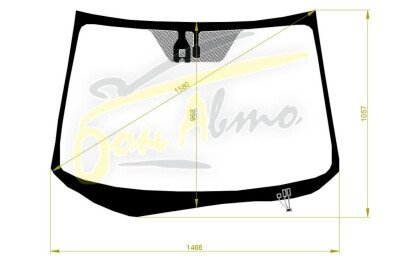 Стекло лобовое HONDA CR-V 2011-2016 (RM1-RHD) обогрев щеток, место под датчик дождя, 
Бренд: КМК