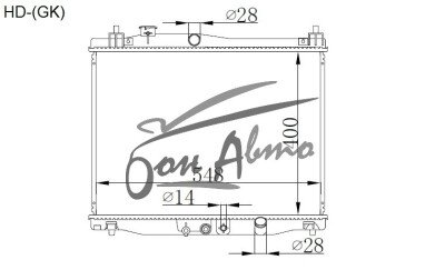Радиатор HONDA FIT 2013- (GK3-4) (L13B) 
Бренд: TONGSHI PL16AT