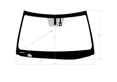 Стекло лобовое LEXUS IS 2013- (GSE30-LHD) обогрев щеток, место под датчик дождя, 
Бренд: КМК