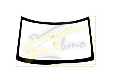 Стекло лобовое DAIHATSU TANTO 2003-2007 (L350S/L360S) 
Бренд: BSG с зеленой полосой