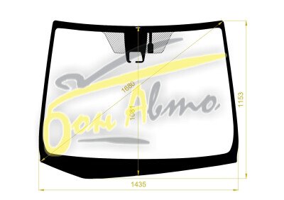 Стекло лобовое TOYOTA VOXY 2014-2022 (ZR80-RHD-2017) место под 1 камеру, место под датчик влажности, 
Бренд: BENSON