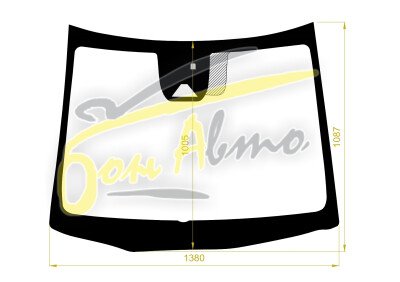 Стекло лобовое NISSAN NOTE 2020- (E13-RHD) место под 1 камеру 
Бренд: BENSON с синей полосой