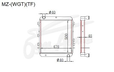 Радиатор MAZDA TITAN 1989-2000 (WGT) (TF) 
Бренд: TONGSHI AL48MT