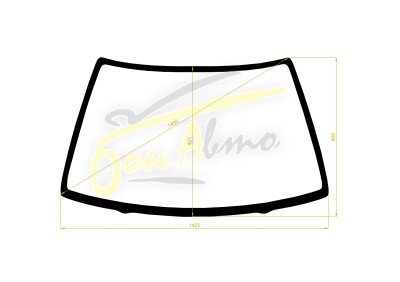 Стекло лобовое HONDA CIVIC SHUTTLE 1987-1997 (EF1-5d) 
Бренд: FYG с зеленой полосой