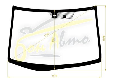 Стекло лобовое HONDA EDIX 2004-2009 (BE1-RHD) место под датчик дождя 
Бренд: BENSON