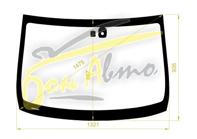 Стекло лобовое MITSUBISHI MIRAGE 2012- (A03A-RHD-2020) место под датчик дождя 
Бренд: ZDG