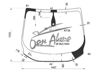 Стекло лобовое FORD C-MAX 2010- () место под датчик дождя, 
Бренд: BENSON