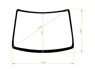 Стекло лобовое SUZUKI ALTO 2009-2014 (HA25S) 
Бренд: ZDG с синей полосой
