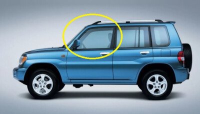 Стекло боковое MITSUBISHI PAJERO IO 1998-2007 (H76-5d) FD/LH 
Бренд: BSG