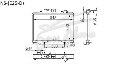 Радиатор NISSAN CARAVAN 2001-2012 (E25) (ZD30) 
Бренд: TONGSHI PL26AT