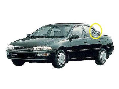 Стекло боковое TOYOTA CARINA 1992-1996 AT190 RQ/LH 
Бренд: BSG