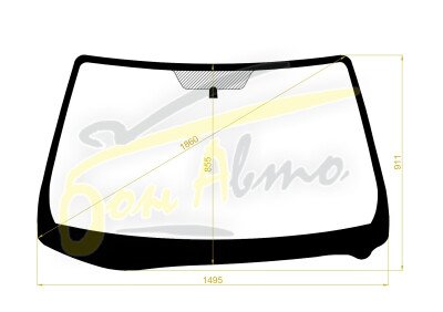 Стекло лобовое TOYOTA PRONARD 1999-2004 (MCX20-RHD) 
Бренд: BENSON с зеленой полосой