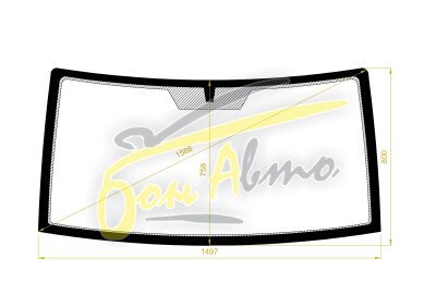 Стекло лобовое UAZ PATRIOT 2014- (3163) 
Бренд: КДМ