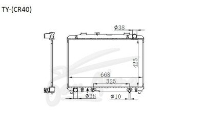 Радиатор TOYOTA TOWN ACE NOAH 1996-2001 (CR40) (2-3C,3C-T) 
Бренд: TONGSHI PL26AT