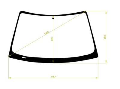 Стекло лобовое BMW 3-SERIES 1999-2005 (E46-5d wag) 
Бренд: КМК с синей полосой