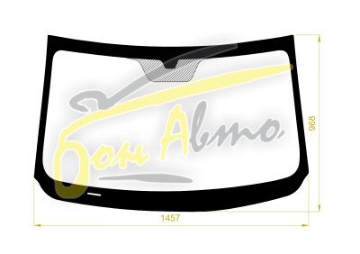 Стекло лобовое BELGEE X50 2023- (LHD) молдинг, 
Бренд: BENSON