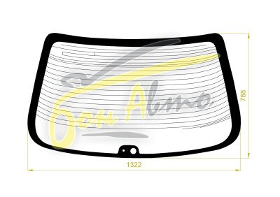 Стекло заднее с обогревом TOYOTA CHASER 1992-1996 (JZX90) 2 отверстия 
Бренд: BENSON