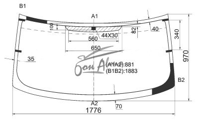 Стекло лобовое FORD TRANSIT 2000-2014 (2006) полный обогрев 
Бренд: КМК